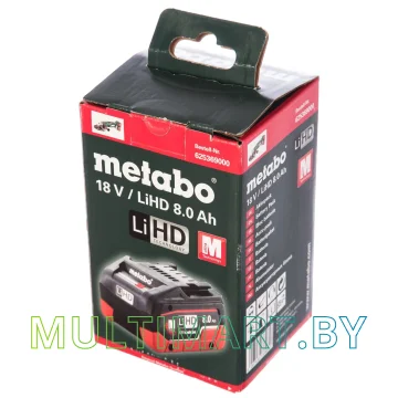 Аккумулятор Metabo LiHD 625369000 (18В/8 Ah) картинка 3